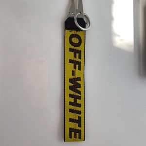 Authentic NWOT off white keychain